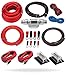 InstallGear Dual 1/0 Gauge Amp Wiring Kit | Amp Kit with 4 Amplifier Installation Wiring True Spec and Soft Touch Wire | 4 Gauge Wire, 1/0 Gauge Amp Kit, Amplifier Wiring Kit, Sub Wiring Kit