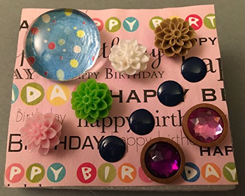 Decorative Flower Resin, Glass, Acrylic, and Cabochon Tacks/Push Pins, Happy Birthday, Memo Boards, Bulletin/Cork Board, Hostess Gifts,Dorm Decor
