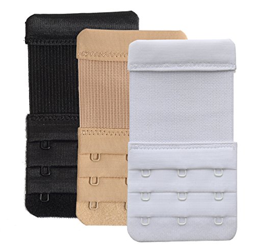 Bra Extender 3 Hooks Women Bra Strap Extenders Pack of 3 Soft Comfortable - Thumbnail 6