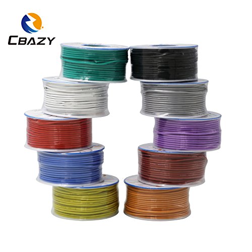 CBAZY™ Hook up Wire (Stranded Wire) 30 Gauge Flexible Silicone Wire 30AWG 45M (147 Feet) Electrical Wire Red - Thumbnail 7