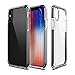 PATCHWORKS iPhone X Clear Case, [Pure Shield EX] Smudge-Free Back PC Soft TPU Bumper with Elastomer and Air Pocket Corner Impact Drop Protection [Wireless Charging] for iPhone X (2017) (Black Clear)