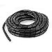 uxcell a15060100ux0660jp a15060100ux0660 PC Cinema TV Cable Tidy Wrap Organizer Spiral Wrapping Band 12mm 6.5M