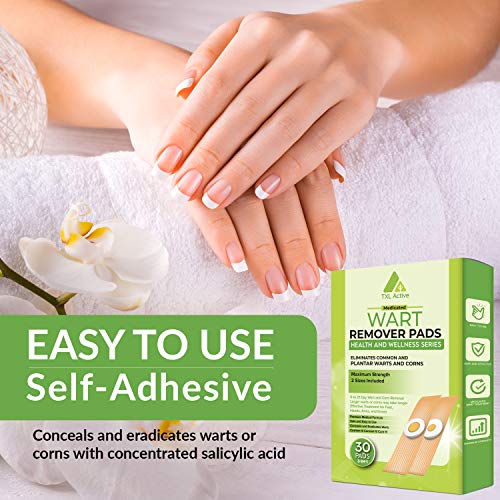 Wart Remover Pads, Remove Plantar and Common Warts Advanced Natural