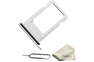 EWPARTS Silver Sim Card Tray Holder Compatible with iPhone X Sim Card Tray Slot Replacement