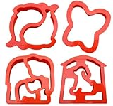 Lunch Punch Animal Shape Sandwich Cutters (Set of 4)