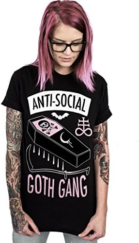 TEEN HEARTS ANTI-SOCIAL GOTH GANG - UNISEX TEE (Medium)