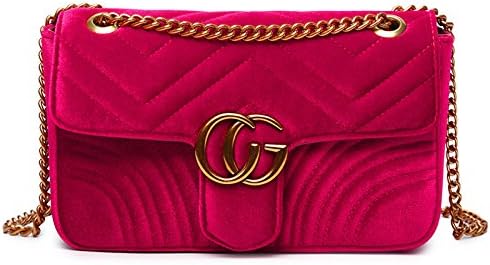 YUHEQI 2018 Baby Small Gold Chain Quilted Shoulder Bag Mini Cross Body Ladies Handbag Clutch Classic Evening Bag Carefully Read Important Product Features