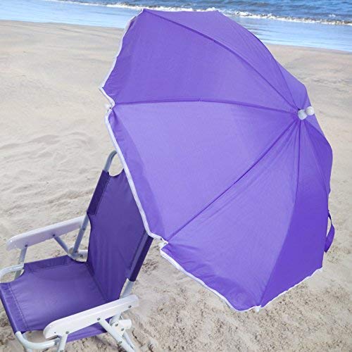 Redmon Beach Baby Umbrella Chair, Purple Beachfront Decor