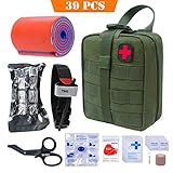 TOUROAM Tactical Emergency First Aid Medical Kit-MOLLE Admin Pouch IFAK-Wound Dressing Blood Control EMT Survival Trauma Kit-Camp Travel Car Medic Kit
