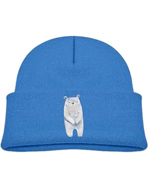 Girl Angry Polar Bear Unisex Cotton Beanie Hat For Cute Baby Boy/Girl Soft Toddler Infant Cap Royalblue