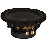 Goldwood Sound GW-8PC-8 Heavy Duty 8ohm 8" Woofer 330 Watts Replacement Speaker, Black