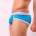 Clearance!Men Hot Mesh Hollow Out Striped Buttock JockStrap Thongs Underpants (M, Blue)