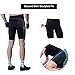 Sportneer Men’s Cycling Shorts Biking Bike Bicycle Pants Half Pants 4D Coolmax Padded, Comfort, Breathable & Absorbent Blackthumb 4