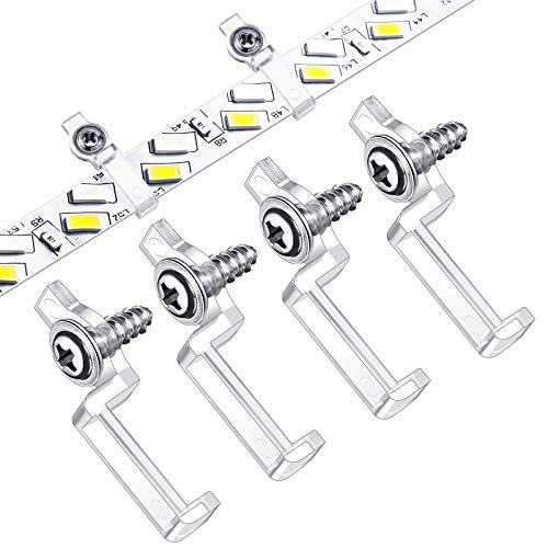 Photo 1 of 200 Pieces Christmas LED Light Strip Mounting Bracket Fixing Clip