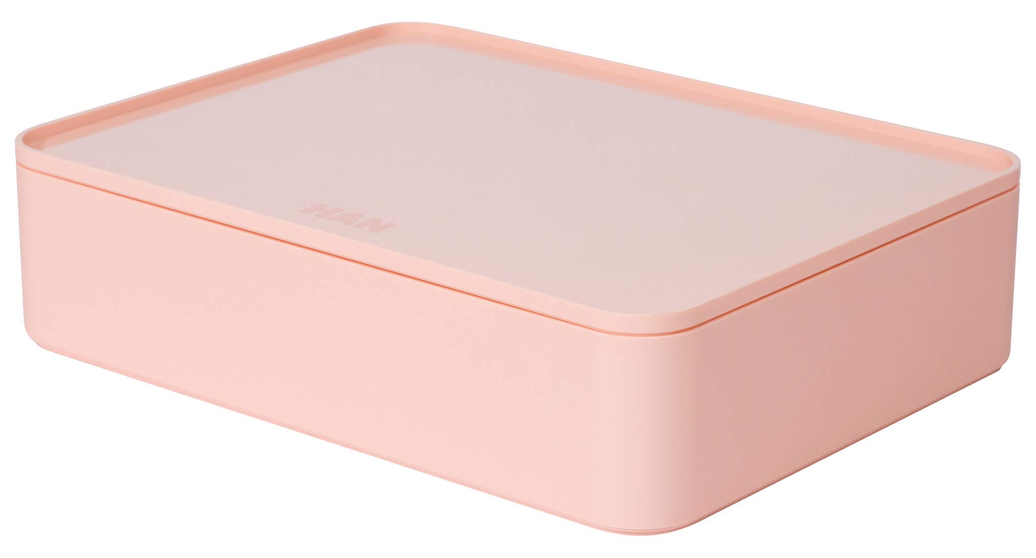 Han 1110-86 ALLISON SMART-ORGANIZER , functional, stackable utensil box with interior tray and lid, Flamingo Rose