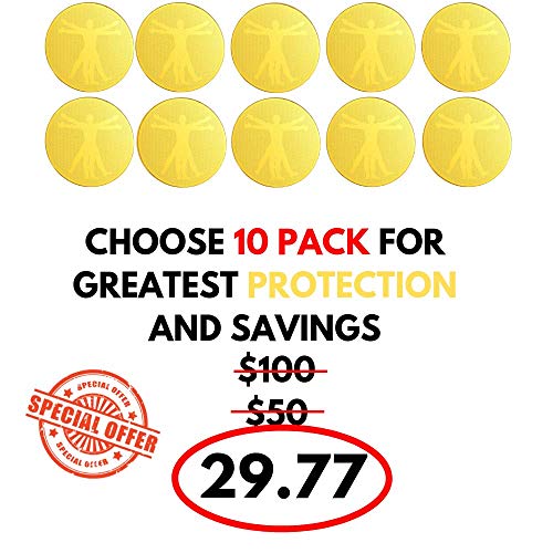 EMF Protection for CELLPHONES/Laptop - Anti EMF/EMR Radiation Sticker - Radiation Shield Blocker - R - //coolthings.us