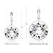 MYJS Bella Earrings with 8.5 Carat Clear Swarovski Crystals Rhodium Plated