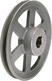 TB Woods AK741 FHP Bored-to-size V-Belt Sheave, A Belt Section, 1 Groove, 1" Bore, Cast Iron, 7.25" OD, 3450 max rpm