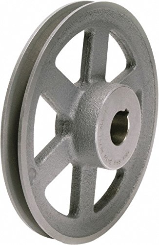 TB Woods AK741 FHP Bored-to-size V-Belt Sheave, A Belt Section, 1 Groove, 1" Bore, Cast Iron, 7.25" OD, 3450 max rpm
