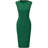Allegra K Women's Sheath Dress Pencil Work Sleeveless Professional Office Dresses