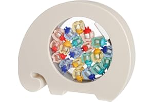 アンジュスマイル Baby Teeth Tooth Boxes for Lost Teeth Keepsake for Kids, Ange Smile - Cute Container with Tweezers for Baby Shower & Birthday Gift Saver Keeper Gray