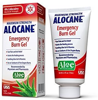 Alocane Maximum Strength Emergency Room Burn Gel, 2.5 Fluid Ounce - Pack of 5