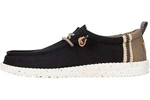 HEYDUDE Men's Wally Craft Linen Slip-On Loafers | Lightweight Comfortable Shoes | Travel Ready Casual Walking Sneakers