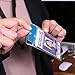XFasten Waterproof PVC Vertical ID Card Badge Holder, Clear and Yellowing Resistant, Pack of 50 Proximity and Cruise Plastic Card Holder Pouch with Resealable Zip