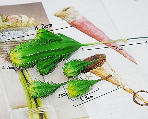 Lopkey Fake Succulent Mini Artificial Cactus Plants,Yellow