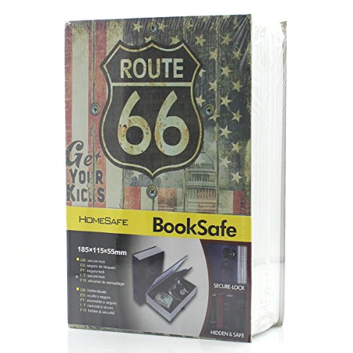 UPC 795400046016, Riipoo(TM) M Size Book Diversion Hidden Book Safe With Strong Metal Case inside and Key Lock (66 ROUTE,Size:18011555 MM)