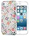 iPhone 7 Case for Girls, Dimaka Retro Stylish [Floral Pattern] [High Impact] Shock Proof Hybrid TPU Bumper Cushion and Hard Glitter PC for iPhone 7 and iPhone 8 (Bush Flower)