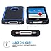 ULAK iPhone 4S Case, iPhone 4 Case, Knox Armor Hybrid Dual Layer Protective Case Cover with Hard Plastic and Soft Silicone for iPhone 4S & iPhone 4 (Black+Blue)