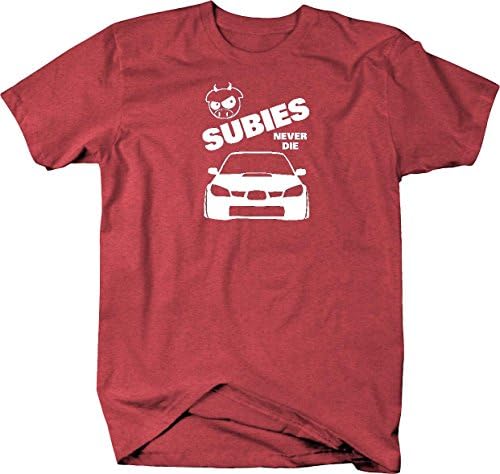 Subies Never Die WRX STI Evil Pig Subaru Impreza Turbo Mens T Shirt - Xlarge