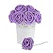 Umiss Roses Artificial Flowers Fake Flowers Wedding Decorations Set 50pcs Artificial Flora DIY Wedding Home Office Party Hotel Restaurant Patio Yard Decoration (50pcs Lavender)