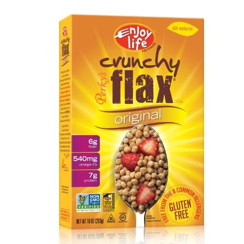 Enjoy Life, Perky's Crunchy Flax Cereal, 10-Ounce Boxes (Pack of 12) image