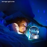 IFOLAINA 3D Solar System Crystal Ball 80mm LED Night Light Planet Globe view 6