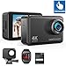 DBPOWER EX7000 Sports Action Camera 4K, 14MP Touchscreen Waterproof Camera 170 Degree Wide Angle 2.4G Remote Control and Accessories Kit