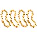 Hawaiian Ruffled Simulated Colorful Luau Silk Flower Leis Necklaces for Tropical Island Beach Theme Party Event, Birthday Supplies, Costume (50 Pack)