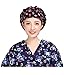 Nothar 3pc Women's Adjustable Scrub Cap Sweatband Bouffant Hats Value Set
