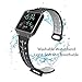 Fitbit Blaze Watch Bands Accessory, VODKE Silicone Ventilate Replacement Watch Band/Strap/Bracelet/Wristband With Frame For Fitbit Blaze Smart Fitness Watch Men Women Small Large(Black+Grey)
