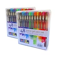 LolliZ 96 Gel Pen Premium Set - 2 Pack of 48 Each