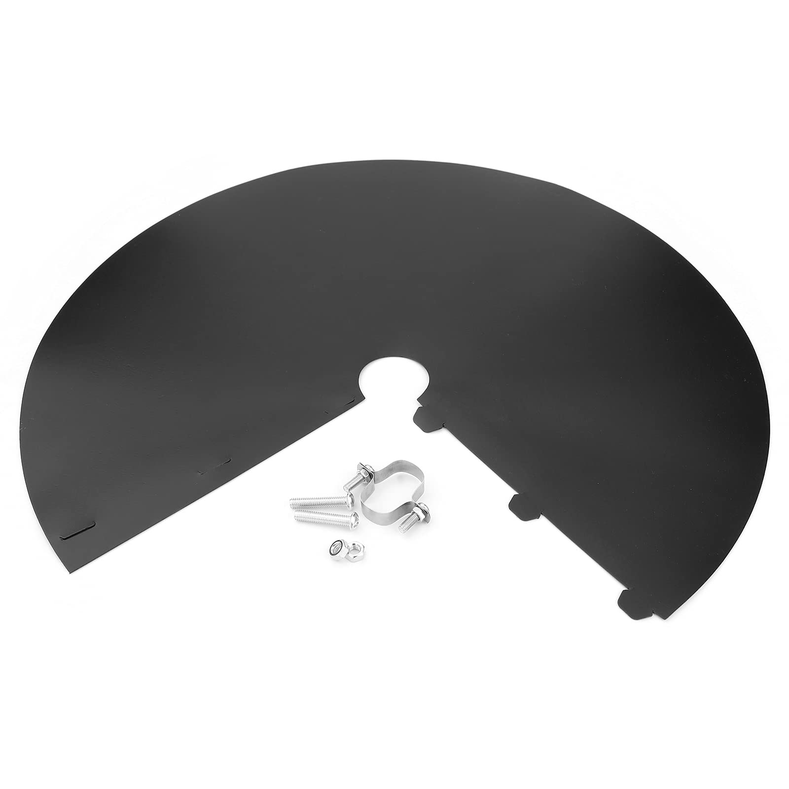 TITA-DONG Unique Wrap Around Guard Protects Hanging Bird Feeders, Plastic Baffle, Wrap Around Squirrel Baffle, 12-18 Inch Squirrel Guard Baffle Bird Seed, Easy to Install and Durable Black(12in)