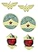 DC Comics Wonder Woman 3 Pair Stud Earrings