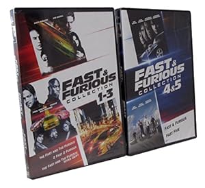 Image of Fast and Furious Movies 1-5 (The Fast and the Furious, 2 Fast 2 Furious, the Fast and the Furious: Tokyo Drift, Fast & Furious, Fast Five) - A Collection of All 5 Films in Two DVD Sets