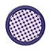 Mason Jar Lids - Decorative Canning Caps Fit Regular Mouth Mason Jars - Gingham Design - Pack of 6