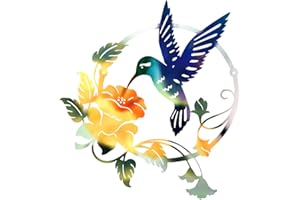 Metal Hummingbird Wall Art Decor Outdoor Living Room Pick Honey Birds Hanging Ornament