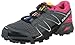 Salomon Women's Speedcross Vario W Trail Running Shoe, Black/Hot Pink/Dark Cloud, 7 B US