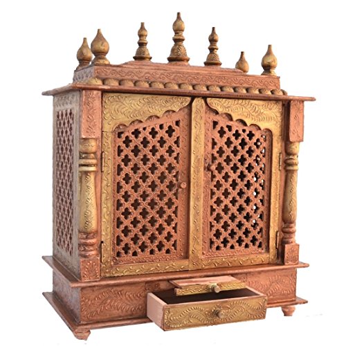 Mereappne Wooden Pooja Mandir Indian Hindu Decorations Puja
