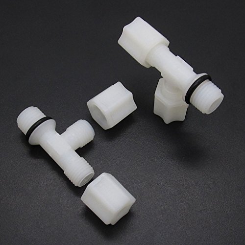 5 PCS Quick Connect PT1/4" - 1/4" Tee Union For Reverse Osmosis RO Water Filter