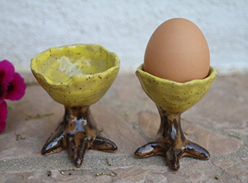 Egg cup set of 2, handmade ceramic dinnerware